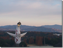 IMJ大阪大会にて宿泊したホテルから太陽の塔を撮影
